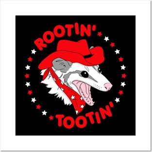 Rootin' Tootin' Possum Posters and Art